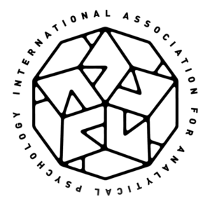 International Association for Analytical Psychology (IAAP) logo featuring a geometric polyhedral design surrounded by circular text.