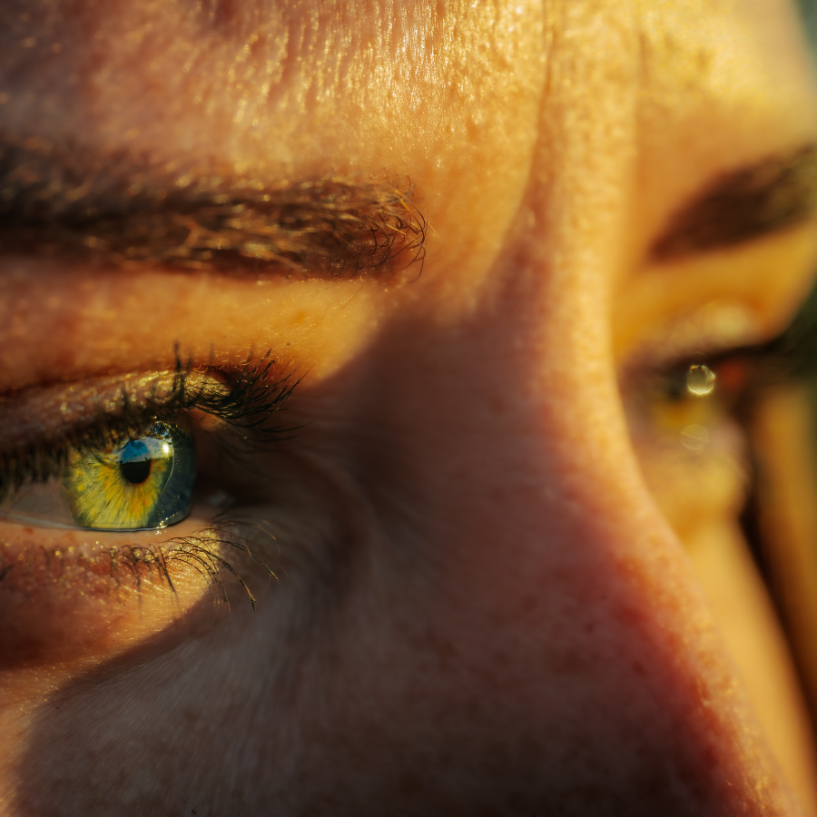 Close up of woman's eyes